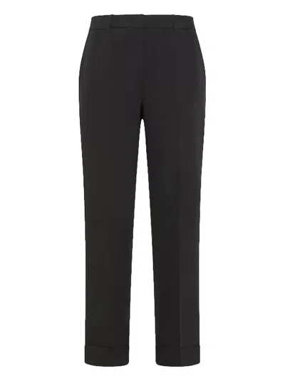 Seventy Saint Laurent Grey Wool Polo Shirt In Black