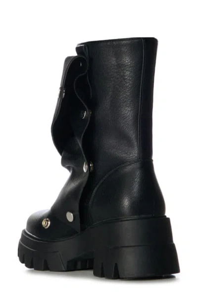 Azalea Wang Bharti Water Resistant Platform Boot In Black