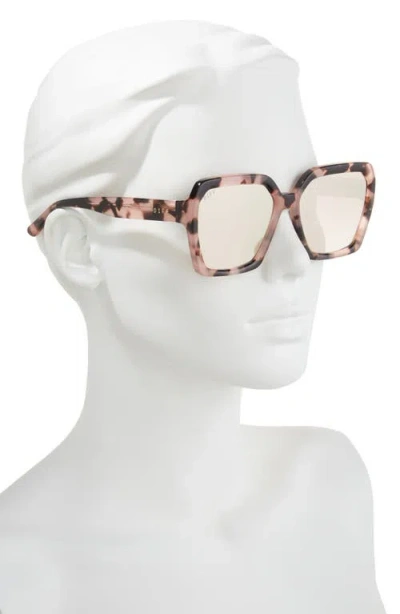 Diff Sloane 54mm Square Sunglasses In Brown