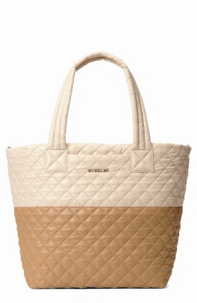 Mz Wallace Medium Metro Deluxe Tote In Brown