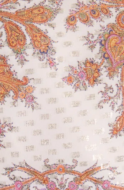 Valentino Garavani Embroidered Voyage Imaginaire Silk Georgette Dress In Multi