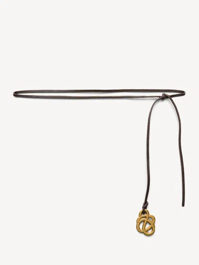 By Malene Birger Sallon Leather Belt In Brown