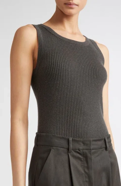 Max Mara Cipro Wool & Cashmere Sweater Tank In Green