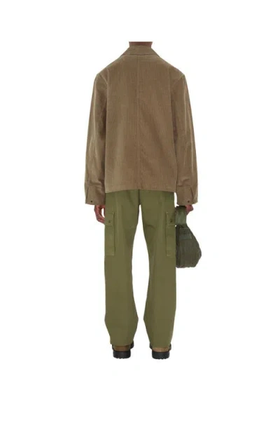 Burberry Corduroy Jacket In Brown