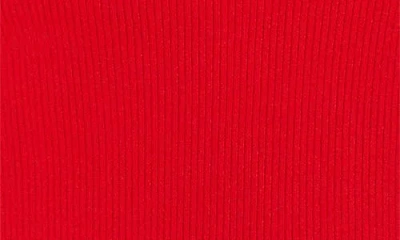 Diesel Rib-knit Viscose-blend Top With Oval D In Red