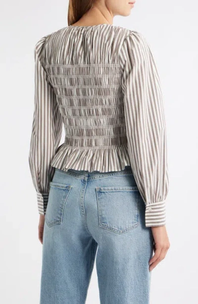 Rails Tabi Smocked Peplum Top In Multi