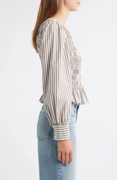 Rails Tabi Smocked Peplum Top In Multi