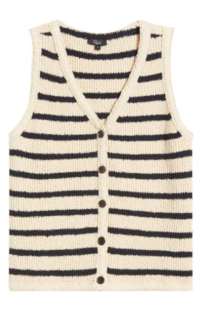 Rails Sade Stripe Vest In Ivory Navy Stripe In Multi