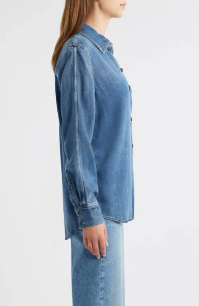 Rails Atticus Denim Button-up Shirt In Blue