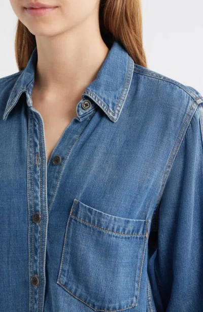 Rails Atticus Denim Button-up Shirt In Blue