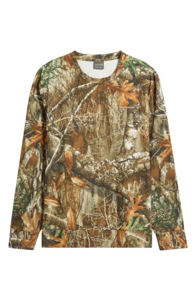 Santo Studio X Realtree Edge Camo Long Sleeve T-shirt In Multi