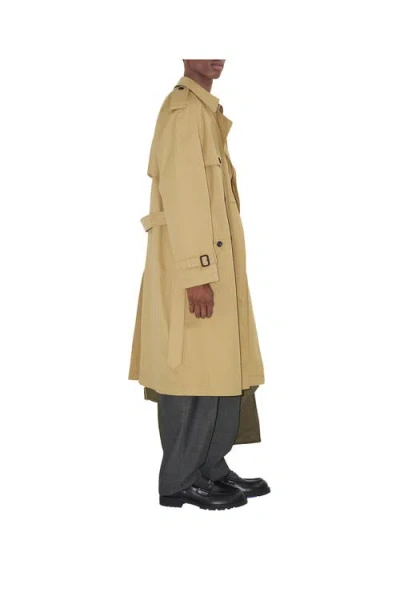 Burberry "highbury" Trench Coat In Green