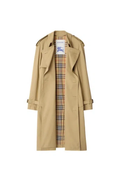 Burberry "highbury" Trench Coat In Green