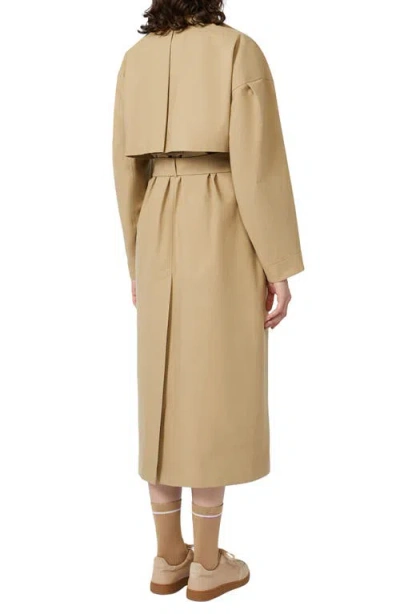 Weekend Max Mara Alibi Cotton Blend Coat In Green