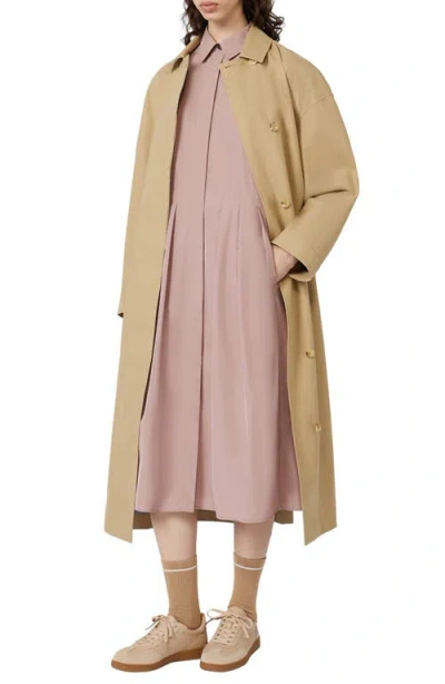 Weekend Max Mara Alibi Cotton Blend Coat In Green