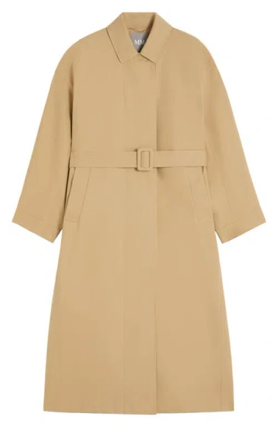 Weekend Max Mara Alibi Cotton Blend Coat In Green