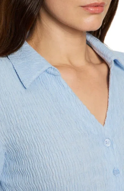 Sanctuary Women's Long Sleeve Textured Top In Blue