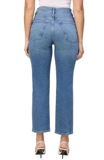 Warp & Weft Warp+weft Ase High Waist Ankle Straight Leg Jeans In Blue