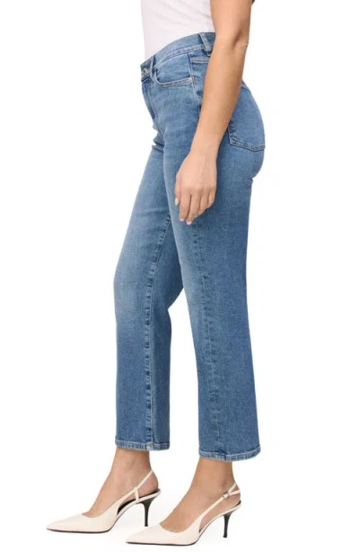 Warp & Weft Warp+weft Ase High Waist Ankle Straight Leg Jeans In Blue