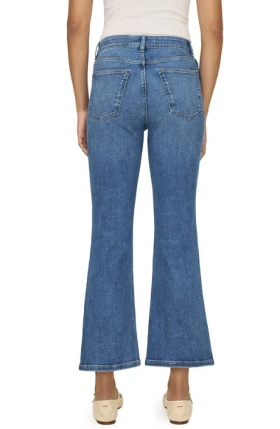 Warp & Weft Warp+weft Psp High Waist Crop Bootcut Jeans In Blue