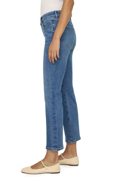 Warp & Weft Warp+weft Psp High Waist Crop Bootcut Jeans In Blue