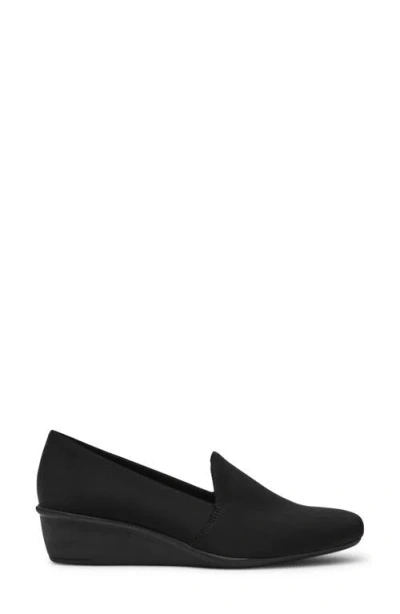 Anne Klein Women's Wendell Slip On Wedge Loafers In Black