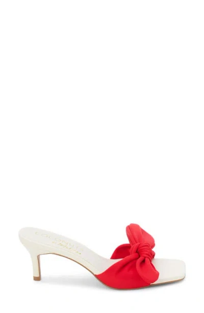 Coconuts By Matisse Uptown Bow Heeled Sandals In Red