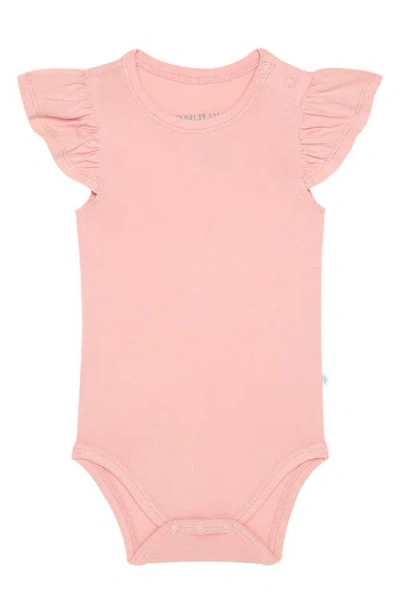 Posh Peanut Joanne Assorted 3-pack Ruffle Bodysuits In Pink