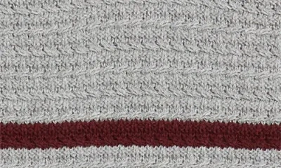 525 Brooks Stripe Cotton Pullover Sweater In Gray