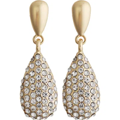 Panacea Pavé Teardrop Earrings In Gold