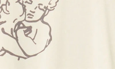 The Mayfair Group Feeling Lucky Reversible Crewneck Graphic Sweatshirt In White