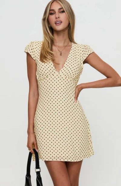 Princess Polly Cannelloni Polka Dot Minidress In Multi