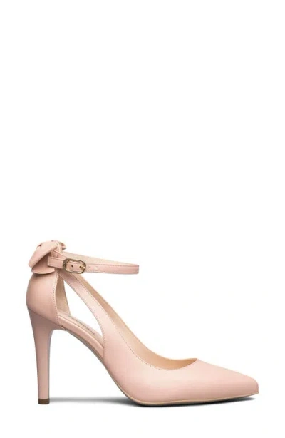 Nerogiardini Bow Ankle Strap Pump In Pink