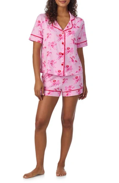 Room Service Pjs Print Short Pajamas In Multi
