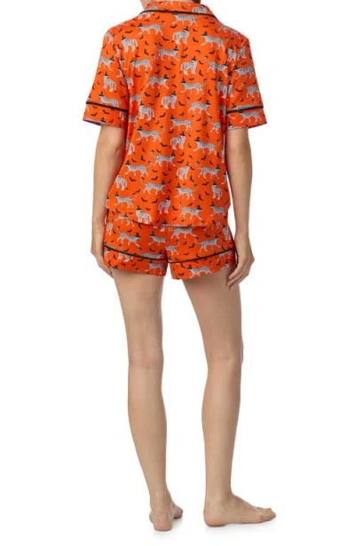 Room Service Pjs Print Short Pajamas In Multi