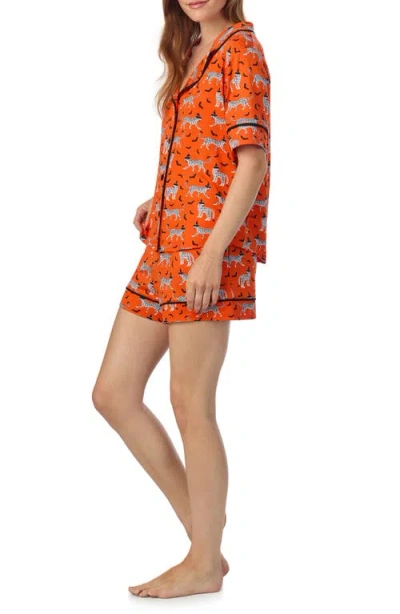 Room Service Pjs Print Short Pajamas In Multi