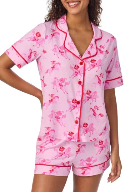 Room Service Pjs Print Short Pajamas In Multi