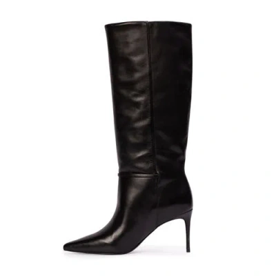 Black Suede Studio Elo 80 Leather Boot In Black