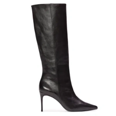 Black Suede Studio Elo 80 Leather Boot In Black
