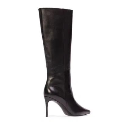 Black Suede Studio Elo 80 Leather Boot In Black