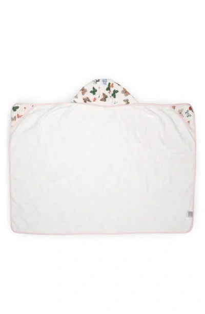 Little Unicorn Cotton Muslin & Terry Hooded Towel In Multi