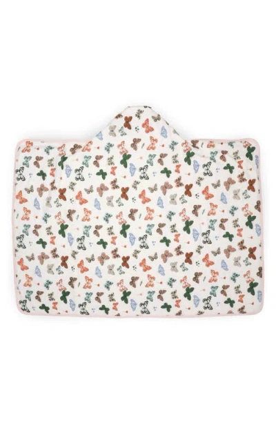 Little Unicorn Cotton Muslin & Terry Hooded Towel In Multi