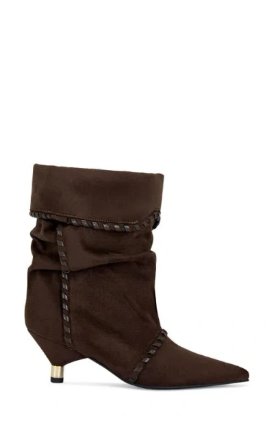Azalea Wang Wink Slouch Pointed Toe Boot In Brown