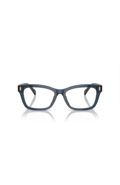 Ralph 54mm Rectangle Optical Glasses In Blue