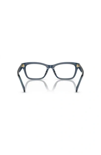 Ralph 54mm Rectangle Optical Glasses In Blue