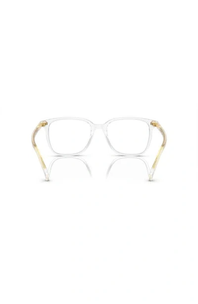 Ralph 52mm Rectangle Optical Glasses In Gold