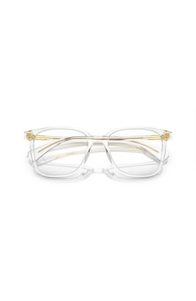 Ralph 52mm Rectangle Optical Glasses In Gold
