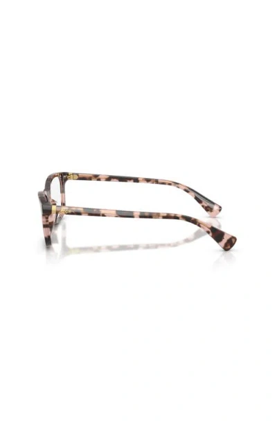 Ralph 53mm Rectangle Optical Glasses In Brown