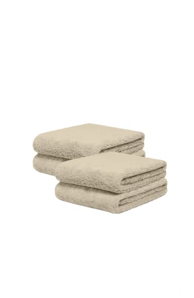 Italic Serene Ultraplush Collection Bath Essentials- Bath Towel 4 Pack In Neutral