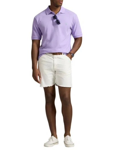 Polo Ralph Lauren Pique Polo Shirt Polo Shirts Purple In Cactus Purple/c6103